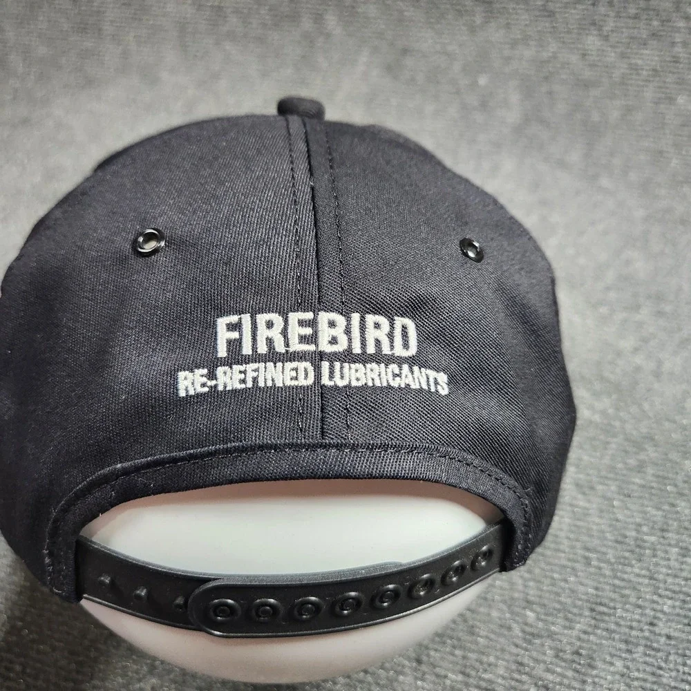 Vintage Racing‎ Snapback Hat Adult Firebird Lubricants 76 Bird Logo 90s Black
